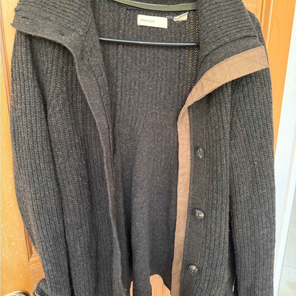 Green Button-Up Cardigan